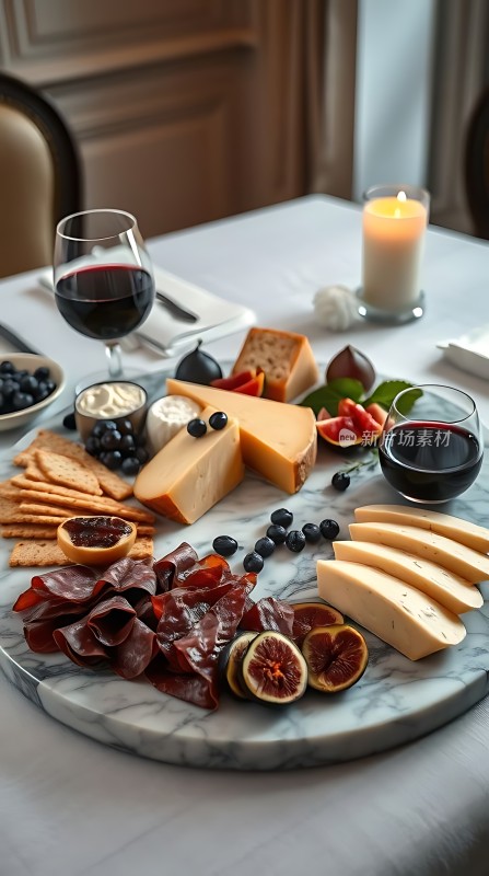 美酒奶酪拼盘