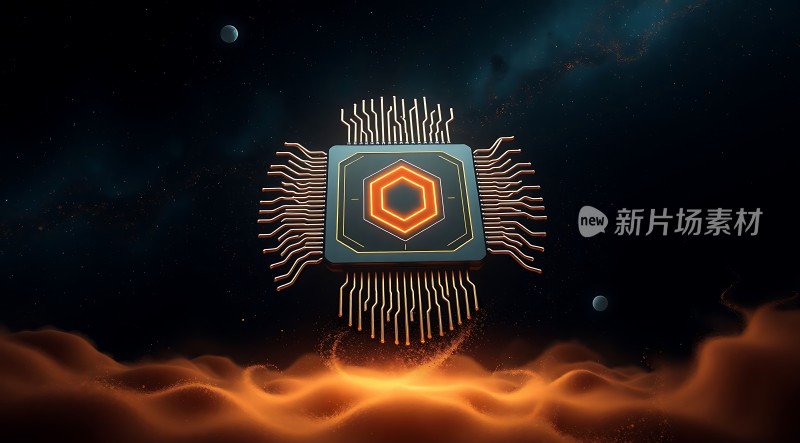 新片场素材芯片科技宇宙