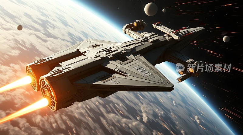 星际飞船穿越宇宙