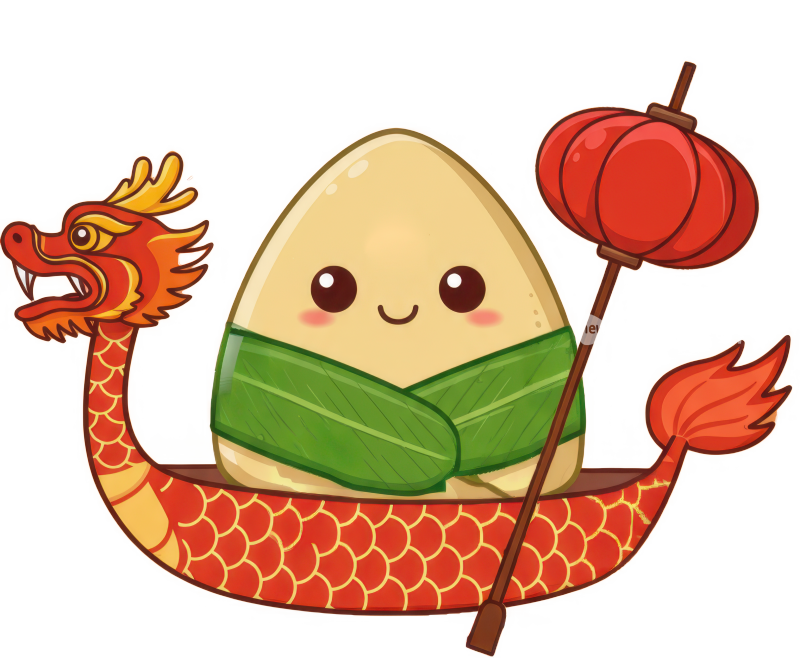 可爱的端午节卡通粽子免扣元素