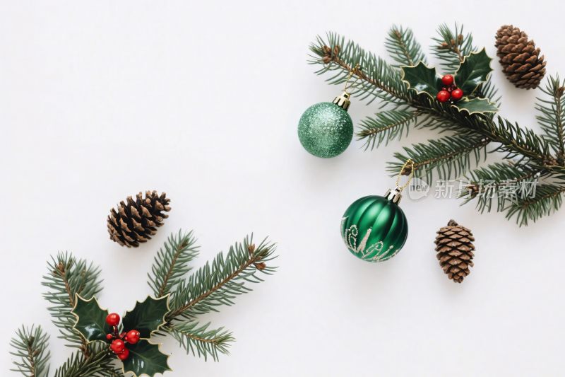 圣诞装饰插画素材