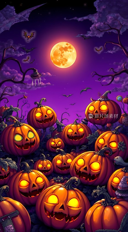 万圣节南瓜灯之夜