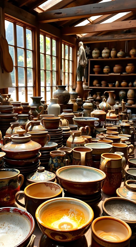 陶艺工坊色彩斑斓的陶瓷世界