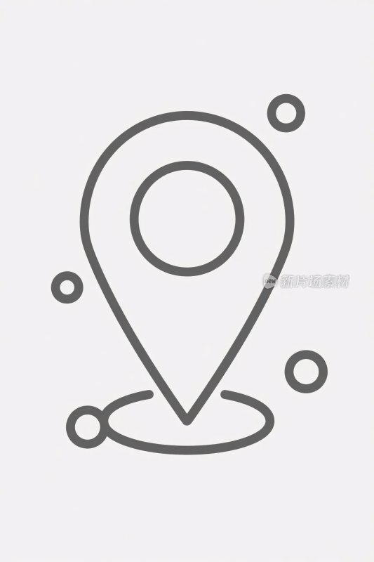 定位标记简约图标
