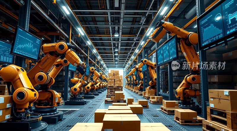 智能仓储机器人协作搬运货物