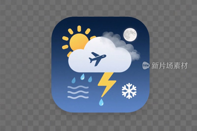 气象元素应用图标
