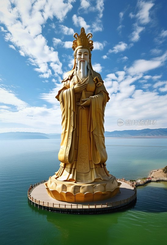 青海湖西王母塑像