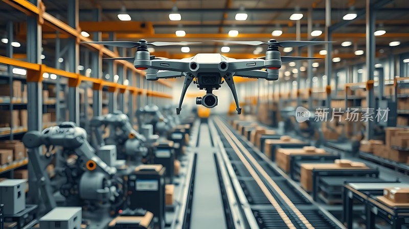 智能仓库无人机与机器人协作高效作业