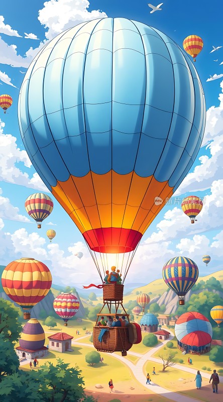 蓝天热气球之旅