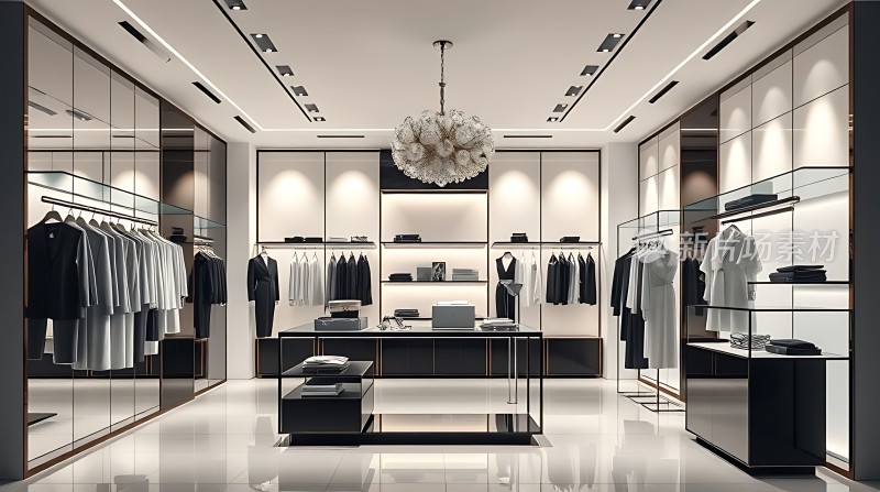 高端服装店内部设计展示