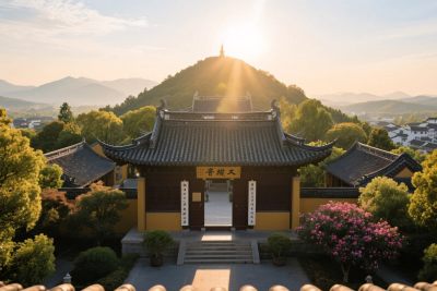 古建寺庙风光图