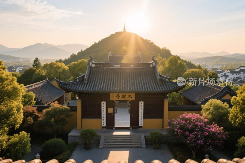 古建寺庙风光图