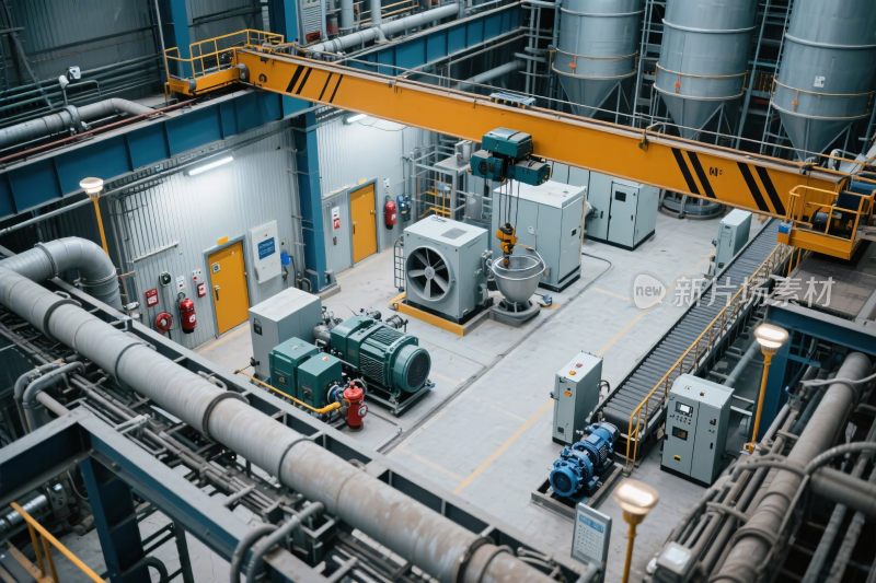 工业厂房内部场景