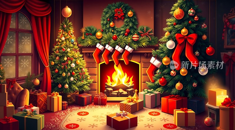 圣诞树下的温馨礼物