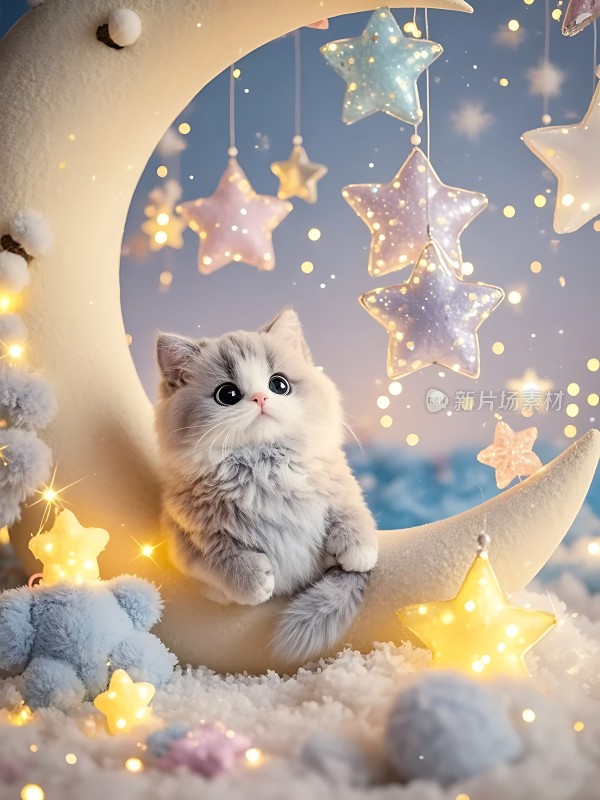 小猫月牙梦游仙境