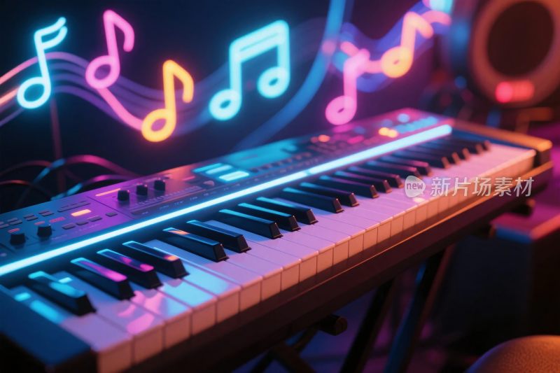 霓虹音符电子琴