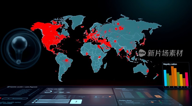 新片场素材世界数据分布图