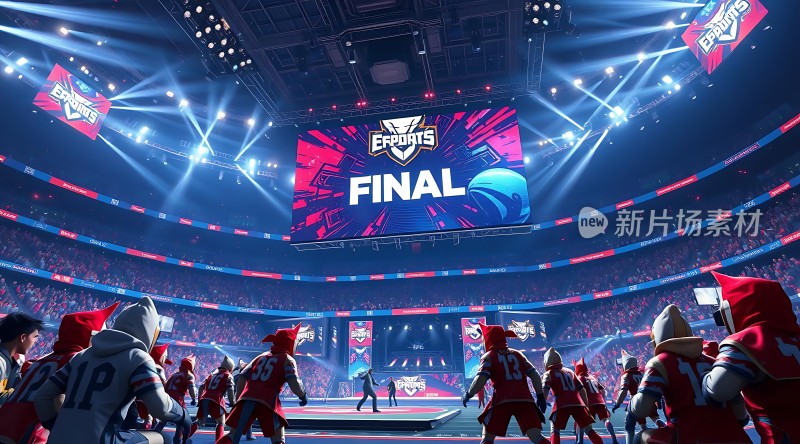 电竞决赛现场观众热情高涨选手蓄势待发