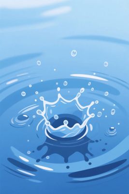 水滴溅起插画效果 水滴溅起插画效果