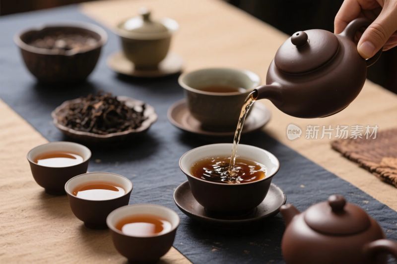 茶艺泡茶场景图