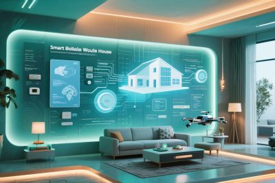 现代智能客厅全息界面