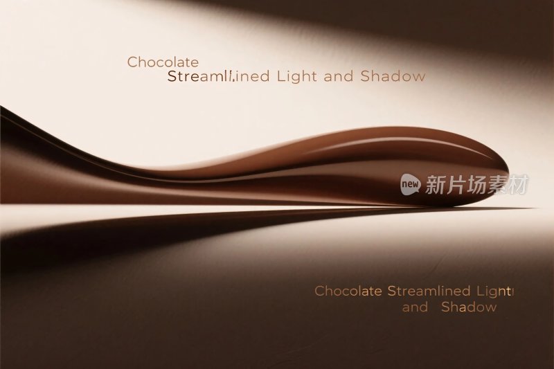 巧克力流线光影效果画面
