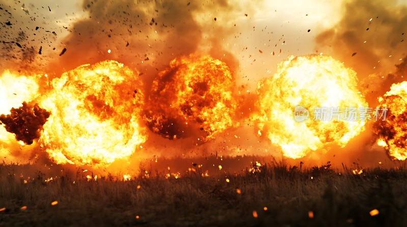 火光冲天爆炸震撼人心