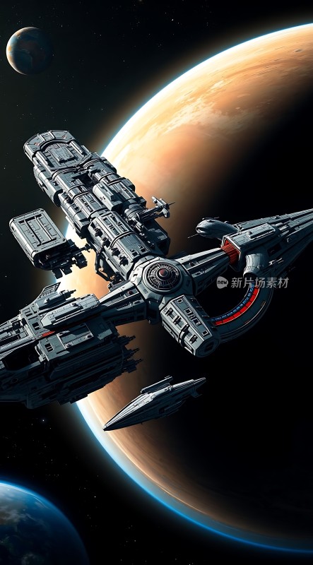 星际飞船与行星