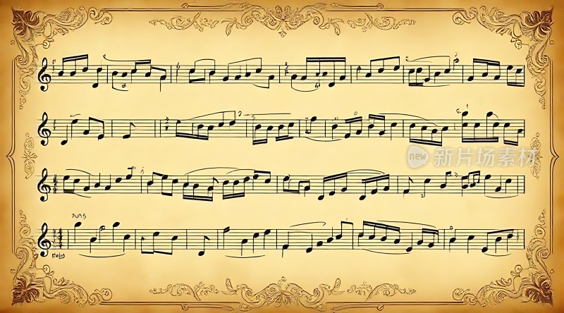 古典音乐乐谱展示