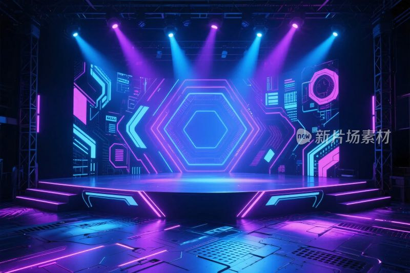 霓虹科技舞台场景