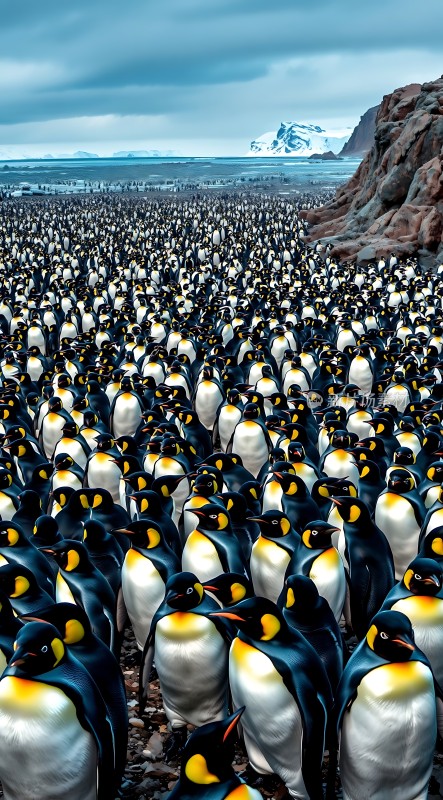 南极企鹅大军集结