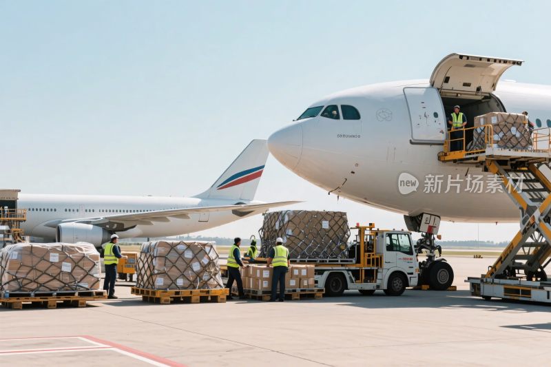机场货物装卸场景
