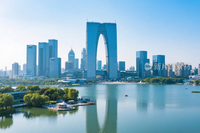 现代城市标志性建筑景观