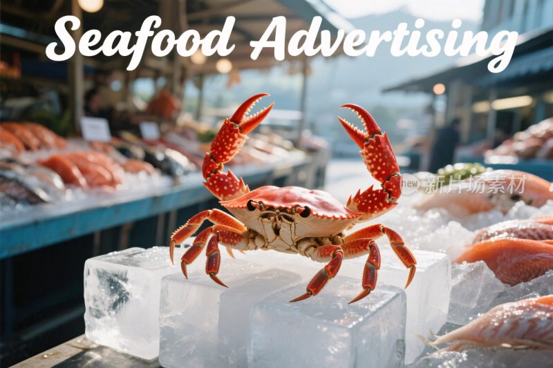 海鲜广告宣传图