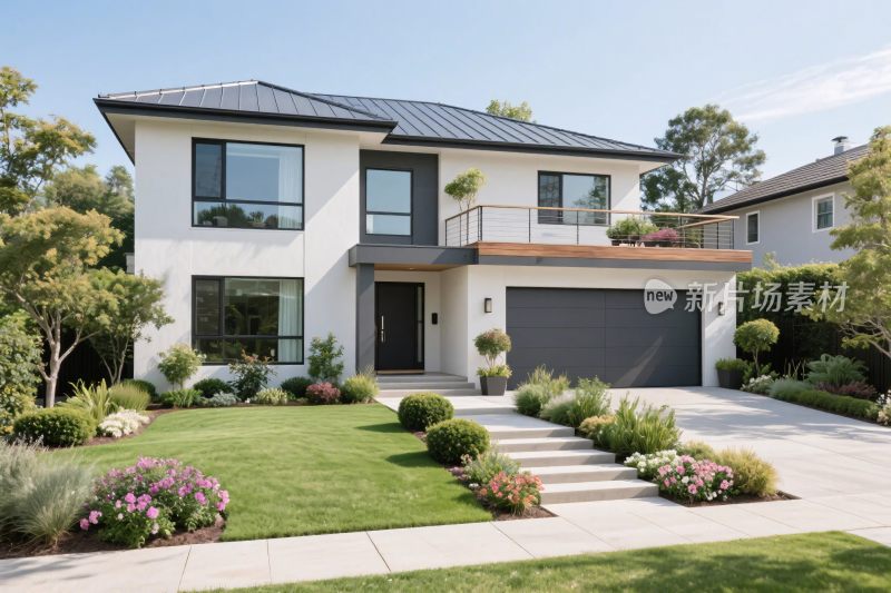 现代别墅住宅景观