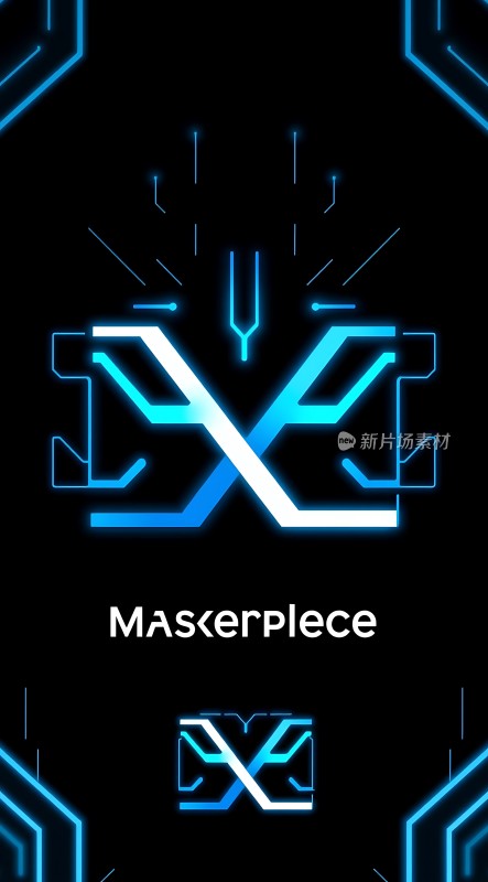 面具拼图科技感十足的视觉盛宴