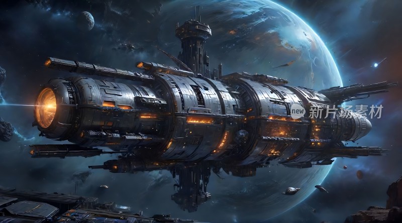 星际飞船探索未知宇宙