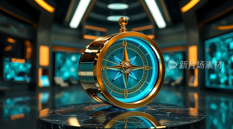 未来科技感指南针