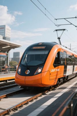 橙色列车停靠站台 橙色列车停靠站台