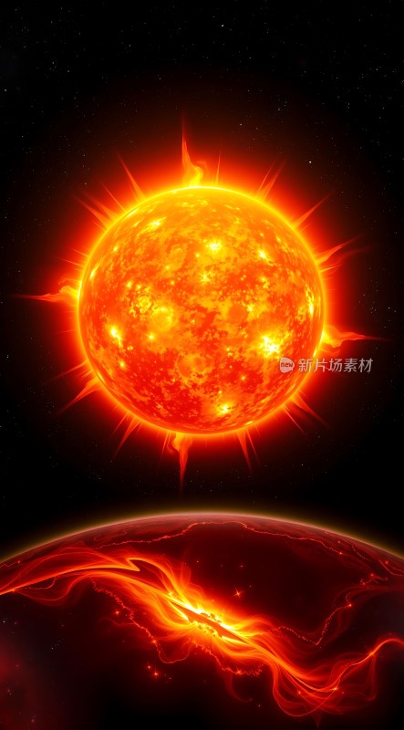 太阳与地球炽热的宇宙交响曲
