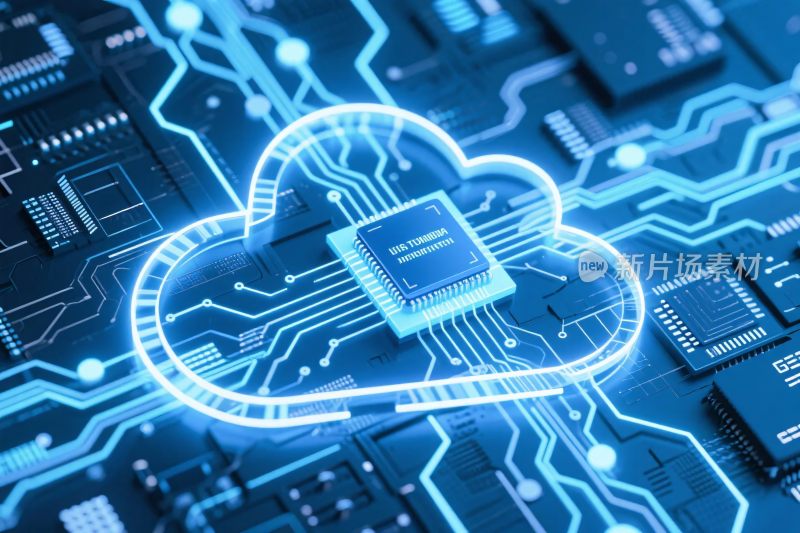 科技感云芯片电路图