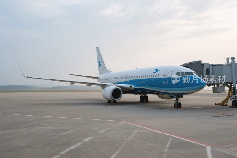 机场停机坪的飞机