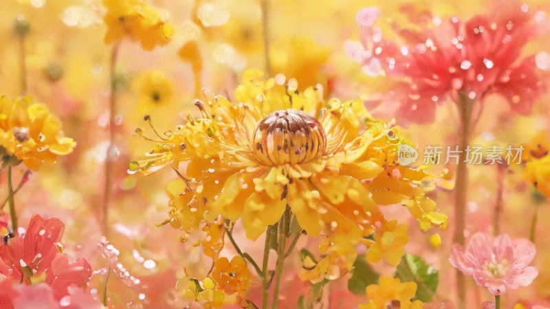 黄色温馨鲜花照片