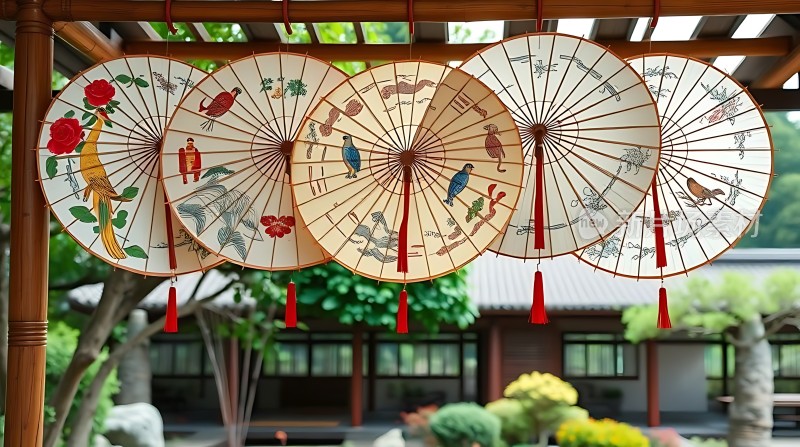 古风油纸伞艺术展示