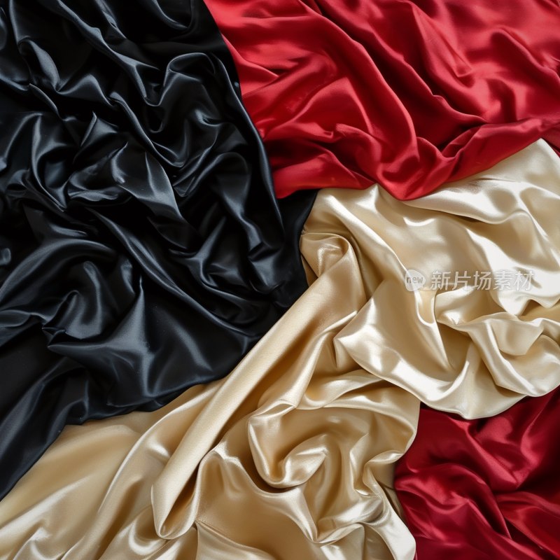 丝绸布料褶皱美