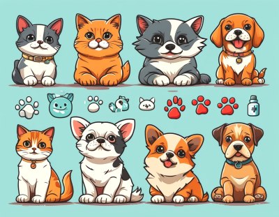 宠物店图标集 宠物店图标集