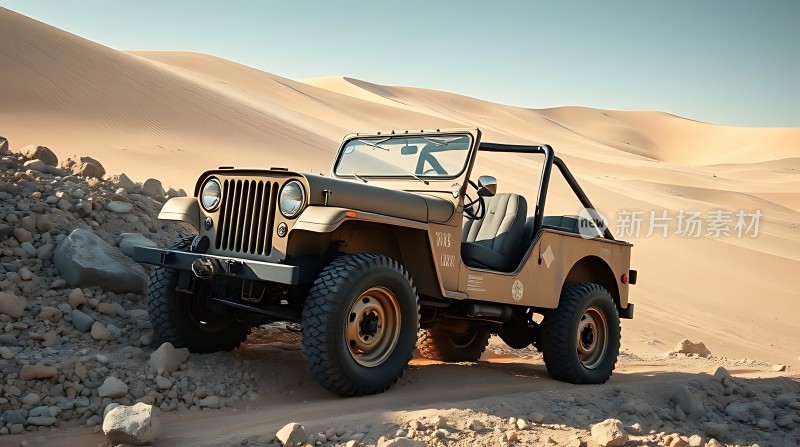 沙漠越野车探索未知领域