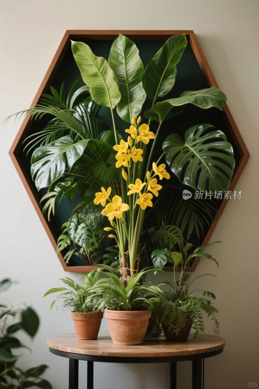 室内绿植装饰画