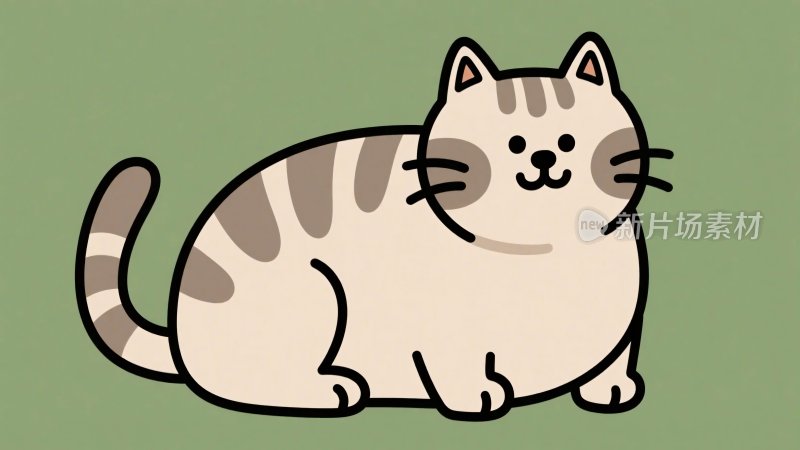 可爱猫咪卡通插画