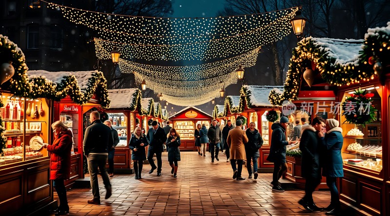 圣诞集市夜市